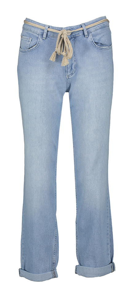 Blauwe loose fit jeans met riem Bobby Para Mi 
