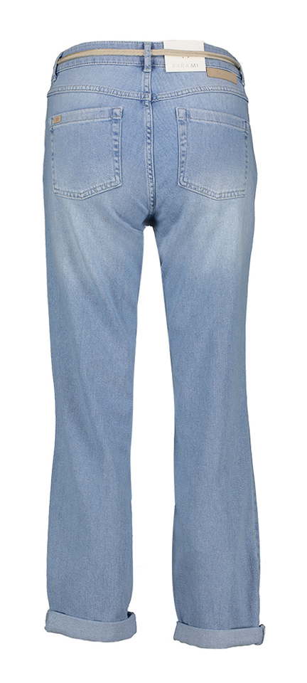 Blauwe loose fit jeans met riem Bobby Para Mi 