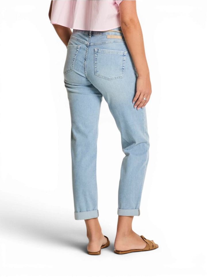 Blauwe loose fit jeans met riem Bobby Para Mi