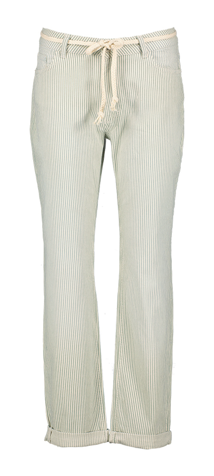 Groene gestreepte broek Bobby Spring Stripes Para Mi