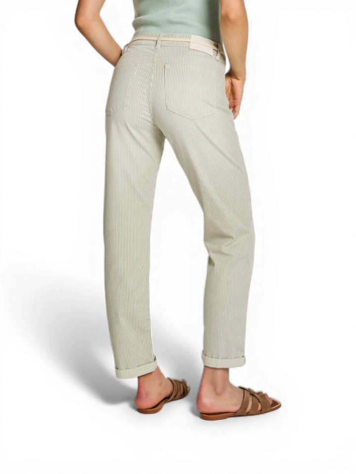 Groene gestreepte broek Bobby Spring Stripes Para Mi