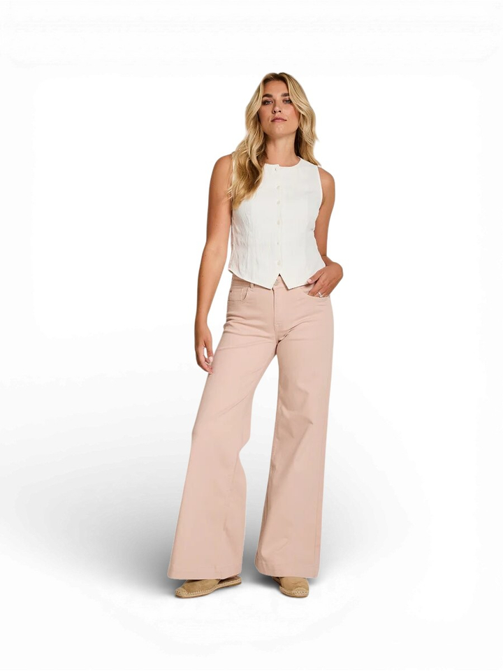 Roze loose fitted jeans Scotty color denim Para Mi