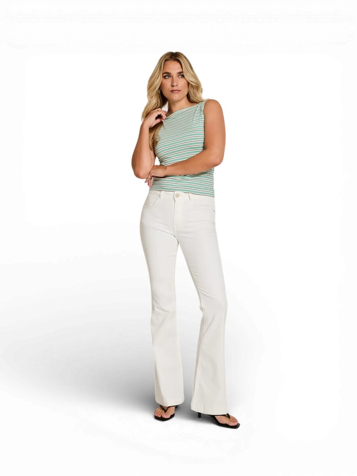 Witte straight jeans jade color denim Para Mi