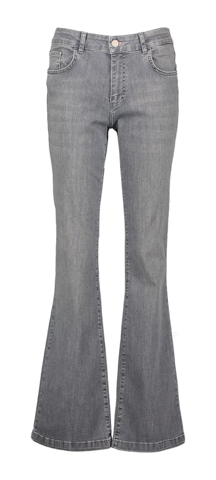 Grijze jeansbroek flare fit Jade Nos Para Mi 