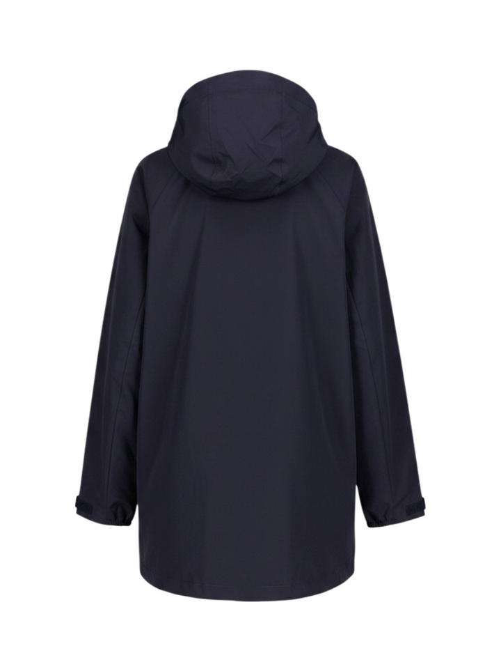 Donkerblauwe regenjas Kyomi Rino Pelle 