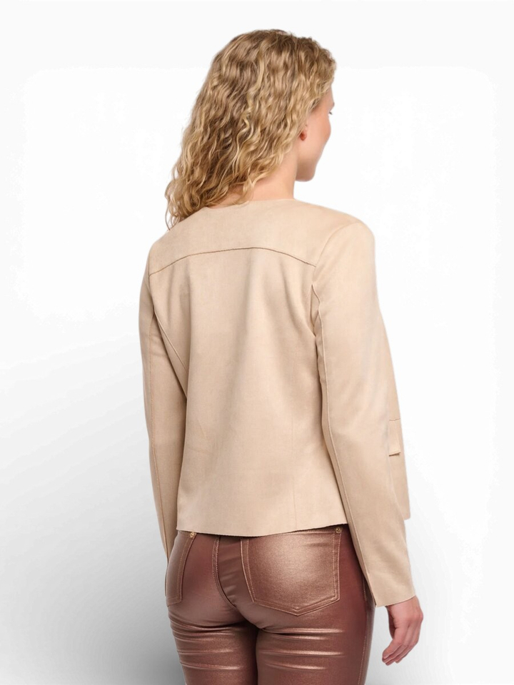 Beige gilet Brisia Rino Pelle
