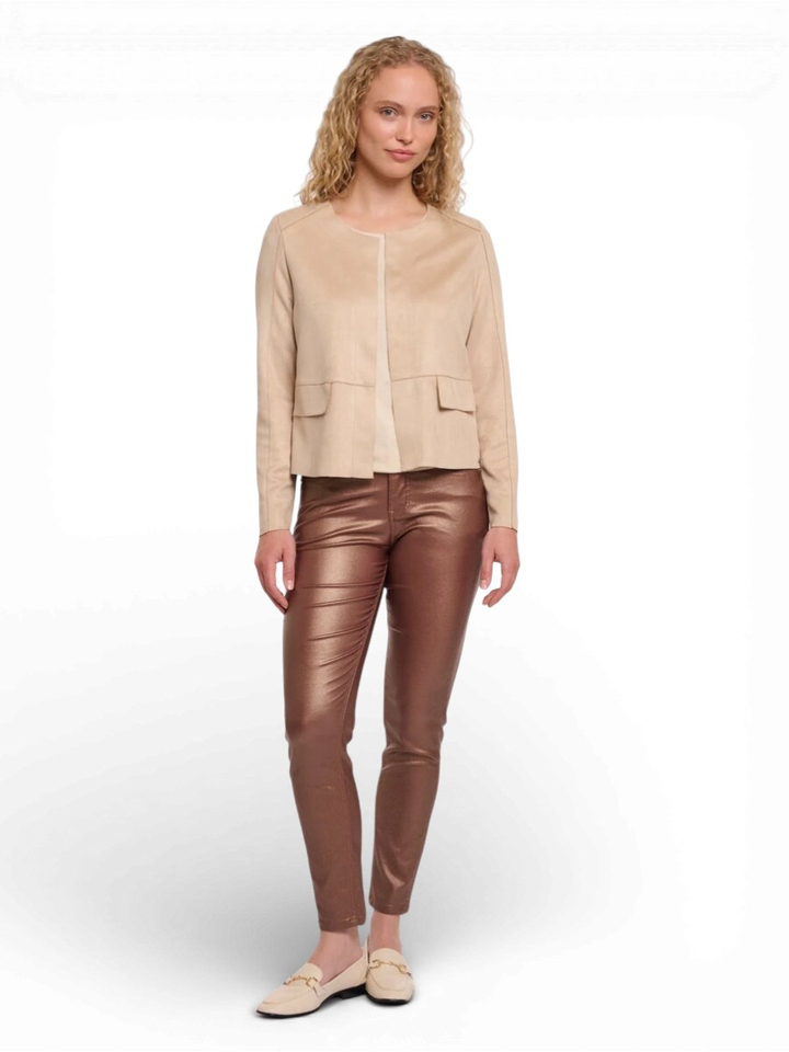 Beige gilet Brisia Rino Pelle