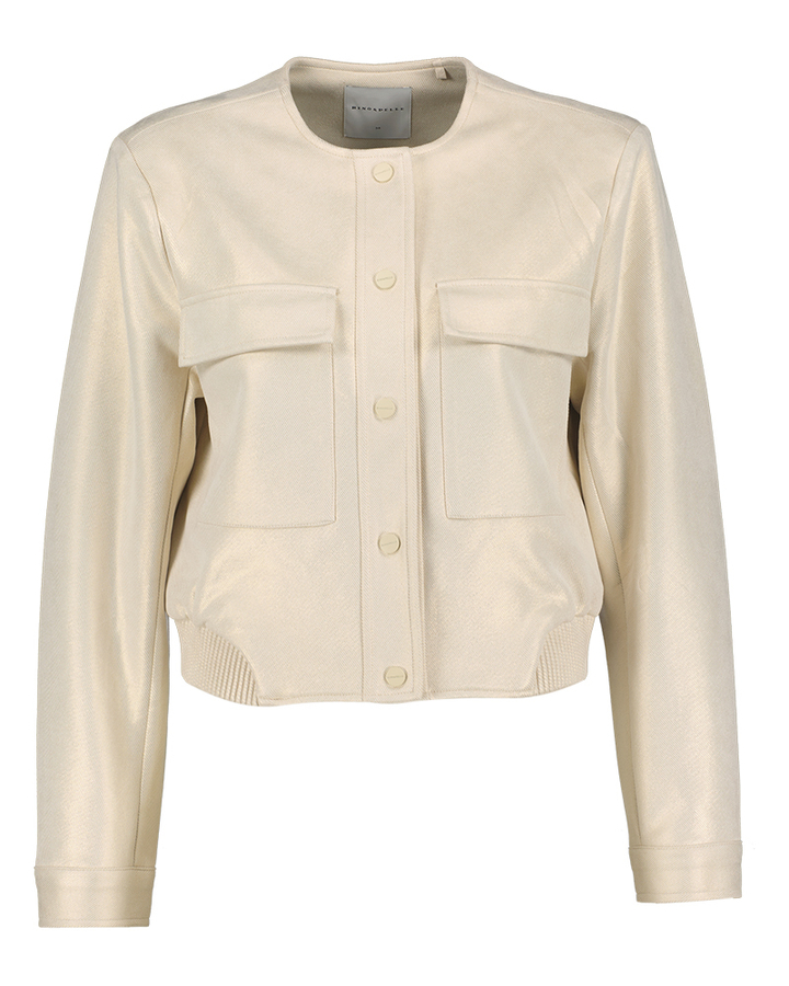 Beige casual gilet met knoopsluiting Hevi Rino Pelle 