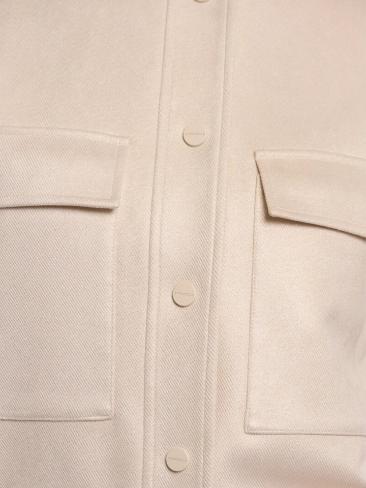 Beige casual gilet met knoopsluiting Hevi Rino Pelle