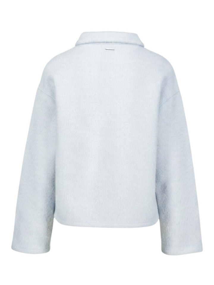 Lichtblauwe gilet met knoopsluiting Esia Rino Pelle