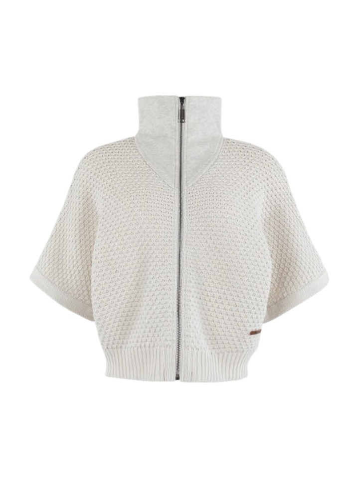 Ecru gebreide trui met opstaande kraag Tim MSCW