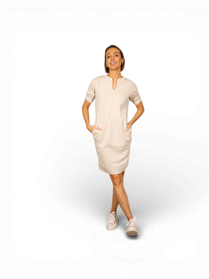 Beige casual sweater jurk Sister MSCW