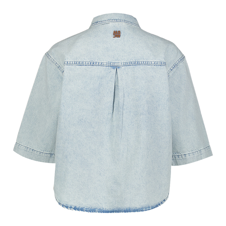 Licht blauwe vintage jeansjas met korte mouwen Bizar MSCW 