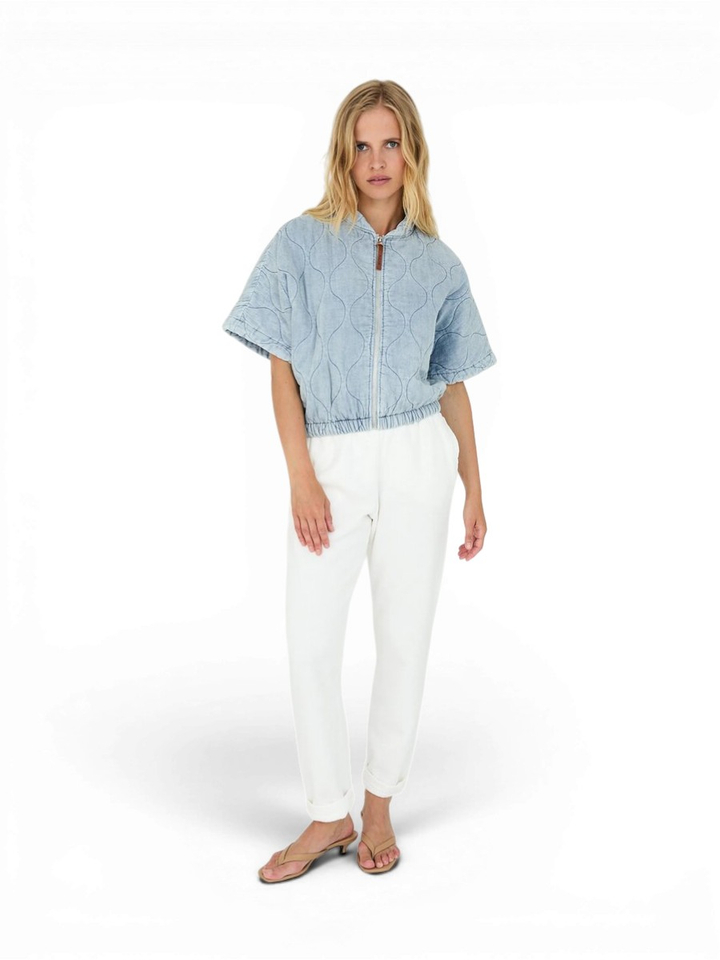 Blauwe korte zomerjas MSCW