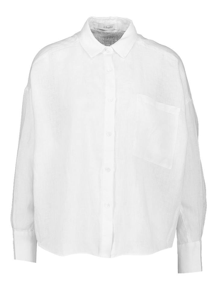 Wit linnen hemd Leona JC Sophie
