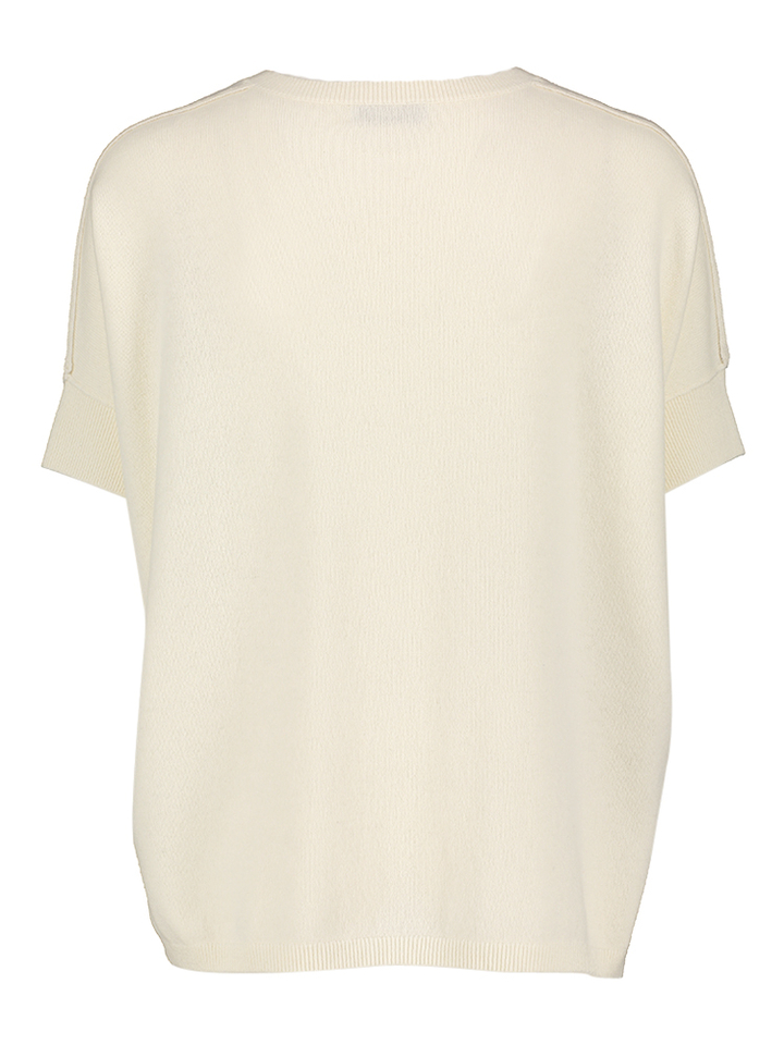 Ecru trui met v-hals Lou JC Sophie