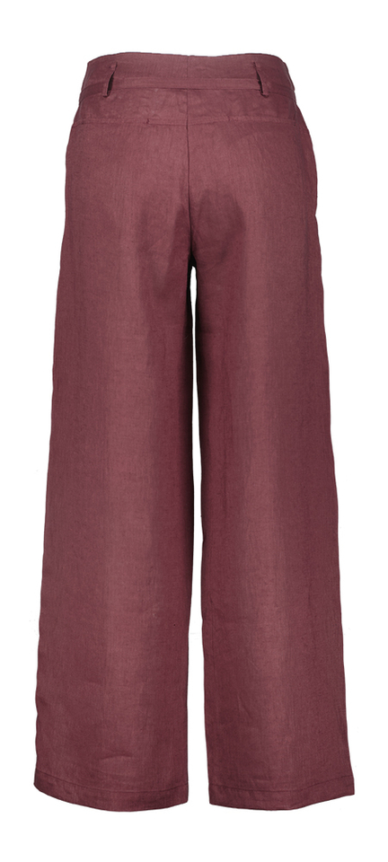 Bordeaux linnen broek Loire Jcsophie 