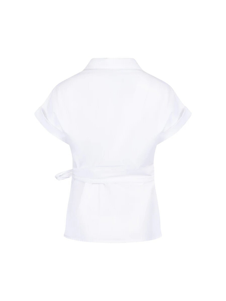 Witte bloes met knoop Aneta Nukus