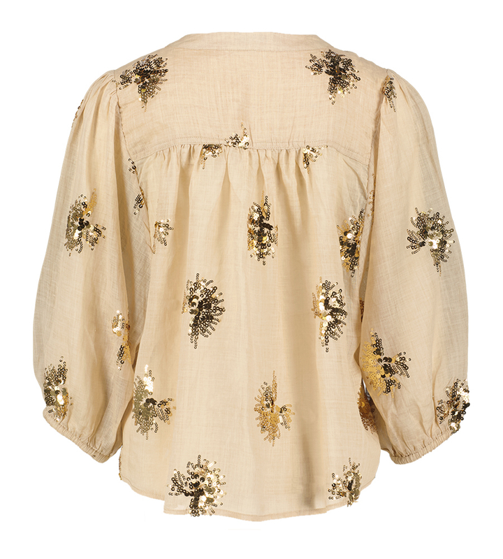 Beige bloes Lynn Nukus 