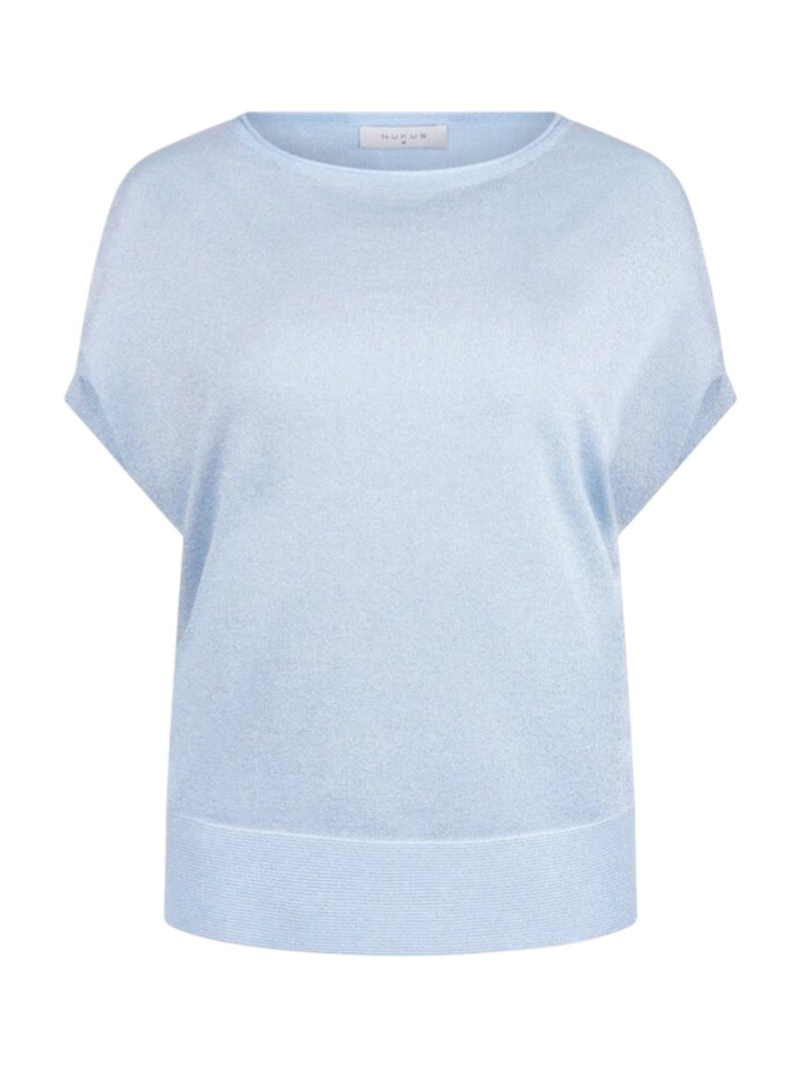 Lichtblauwe trui met glitterdraad Wies Nukus