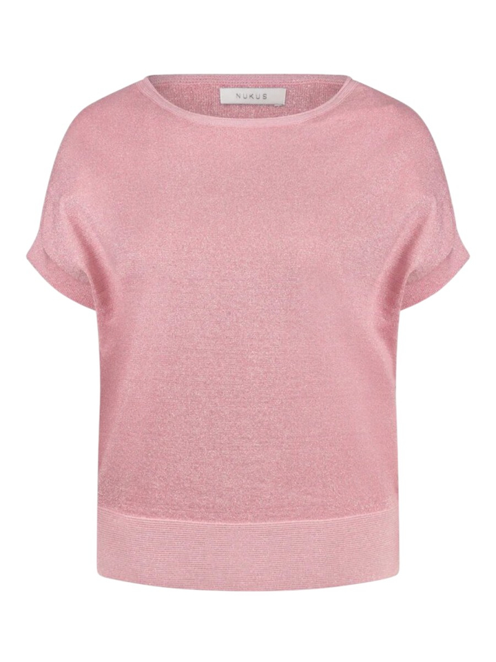 Roze top lurex met subtiele glans Wies Nukus 