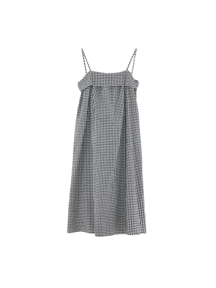 Zwart wit geruite jurk Tokyo  Bellerose 