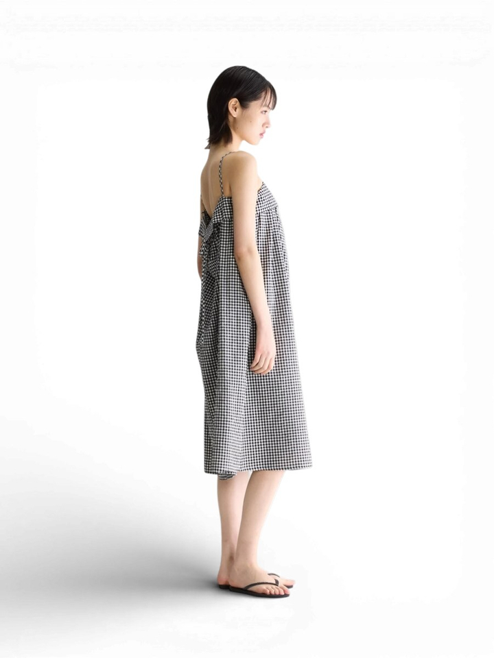 Zwart wit geruite jurk Tokyo  Bellerose 