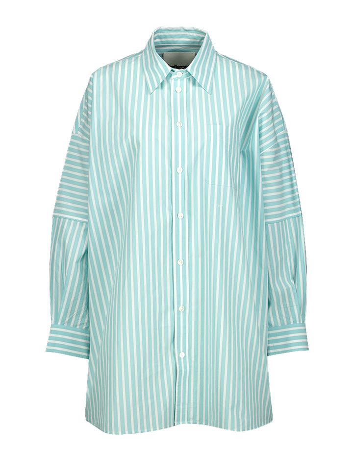 Gestreepte oversized katoenen jurk Jinner Bellerose