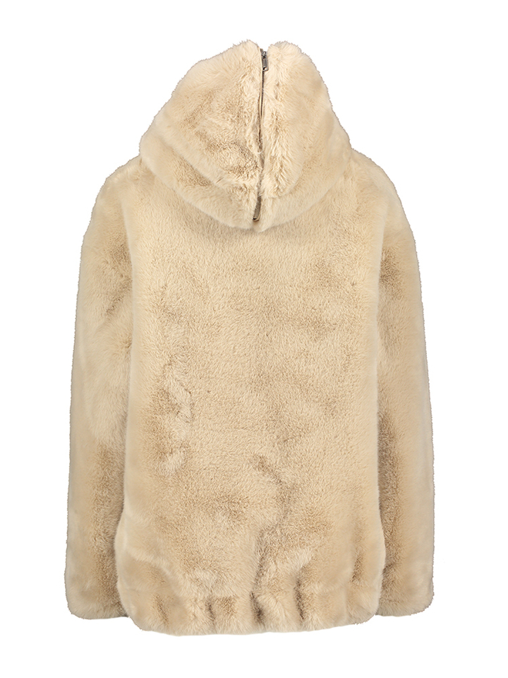 Beige jasd in imitatiebont  Faux Fur Urbancode 