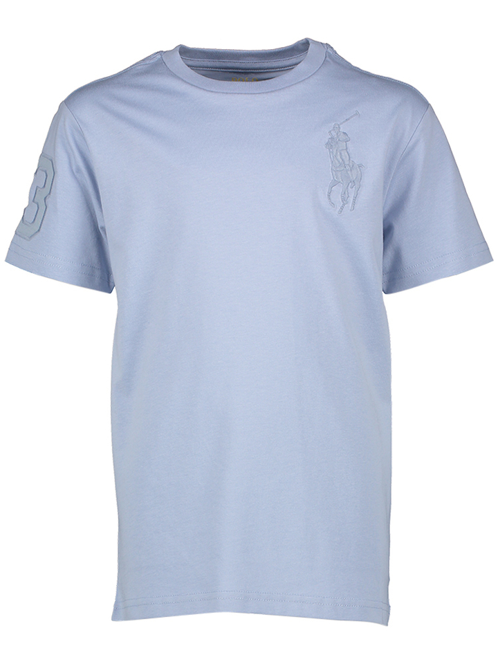 Blauwe t-shirt logo Ralph Lauren
