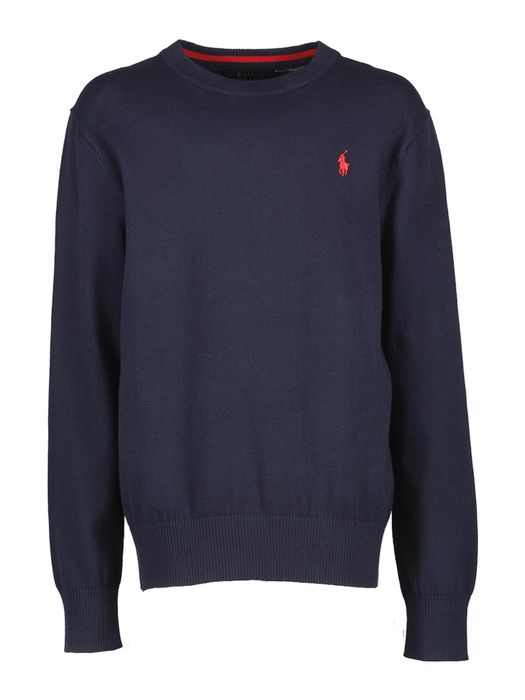 Donkerblauwe trui met ronde hals Ralph Lauren