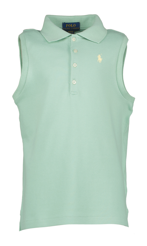 Groene mouwloze polo Ralph Lauren 
