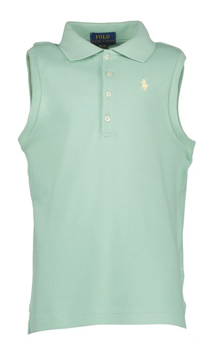 Groene mouwloze polo Ralph Lauren
