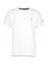 Witte t-shirt met donkerblauw logo Hackett