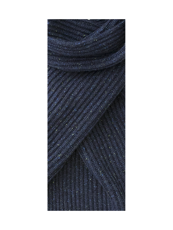 Donkerblauwe sjaal met spikkels Profuomo