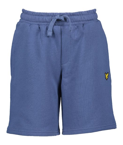 Blauwe katoenen short logo Lyle & Scott