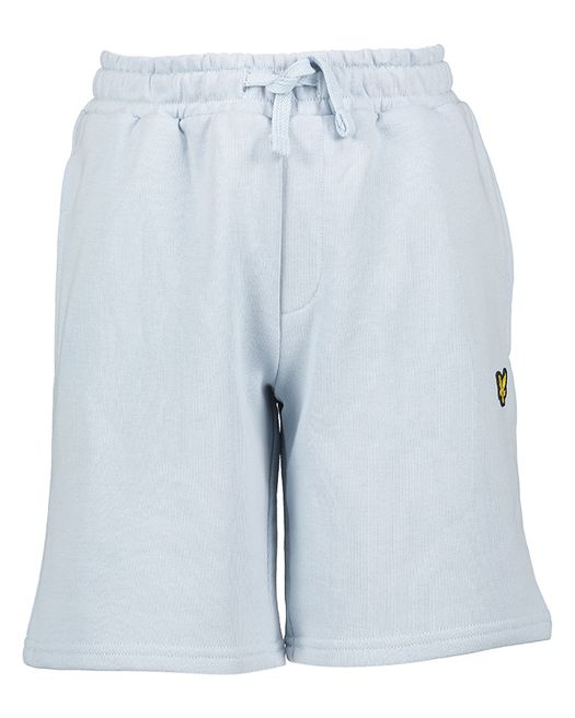 Lichtblauwe katoenen short logo Lyle & Scott