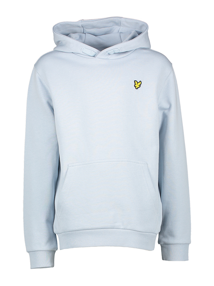 Lichtblauwe katoenen sweater met kap Lyle&Scott