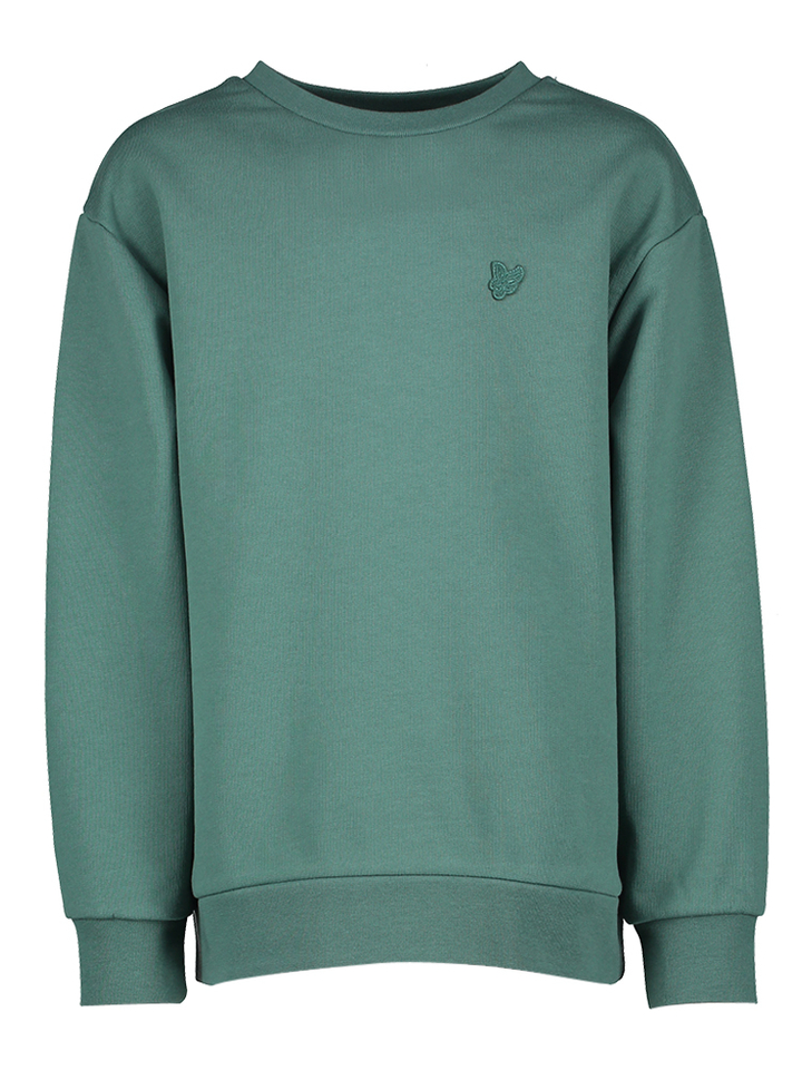 Groene katoenen sweater logo Lyle&Scott