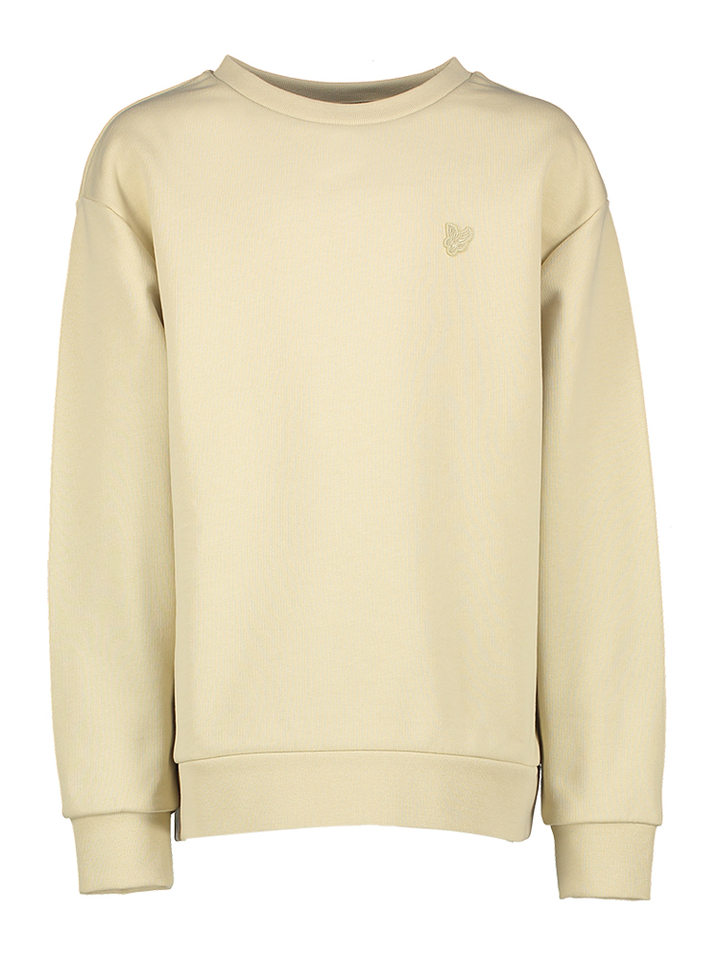 Beige katoenen sweater logo Lyle&Scott 