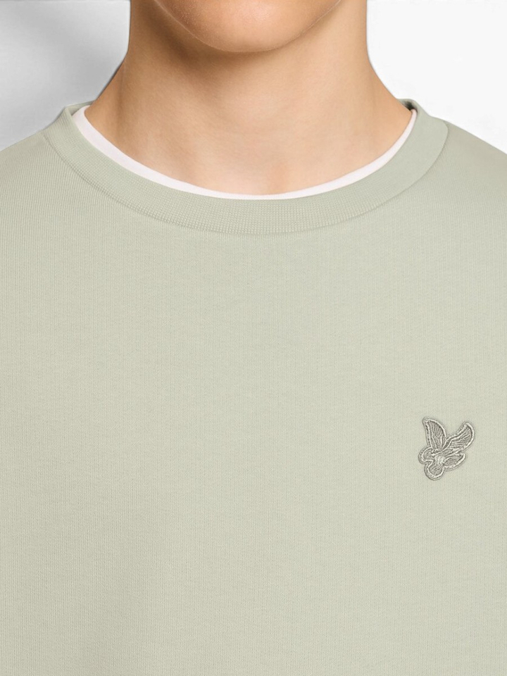 Beige katoenen sweater logo Lyle&Scott 