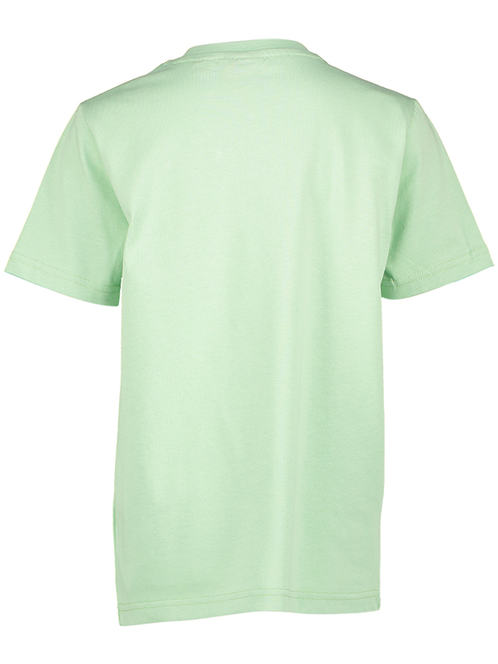 Lichtgroene katoenen t-shirt met korte mouwen Lyle & Scott