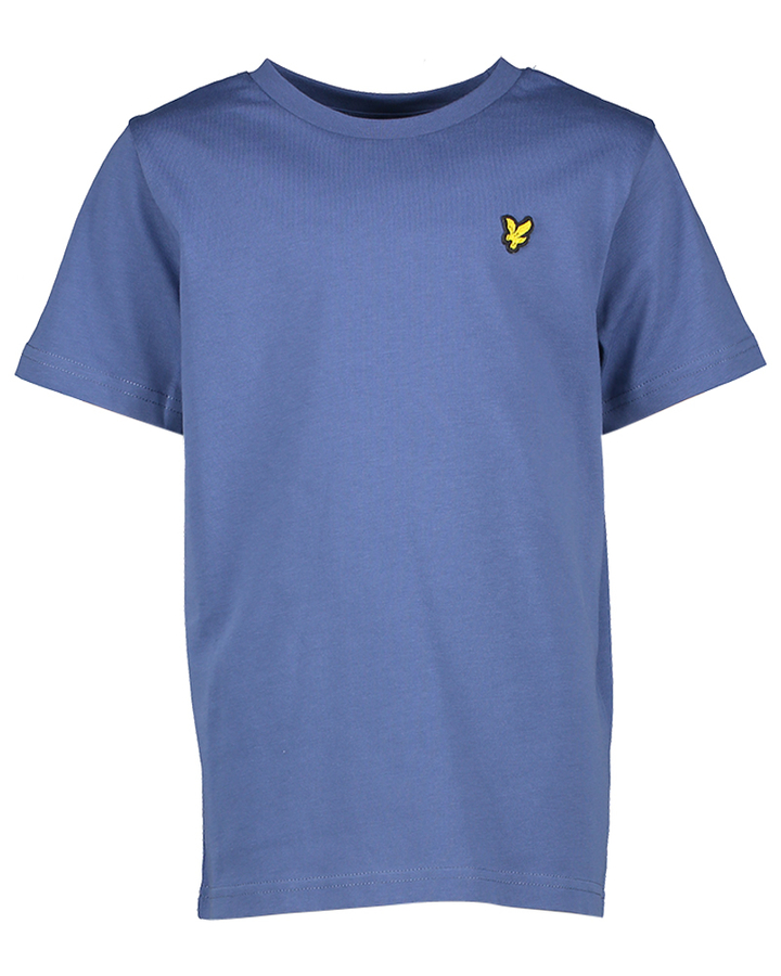 Blauwe katoenen t-shirt met korte mouwen Lyle & Scott  