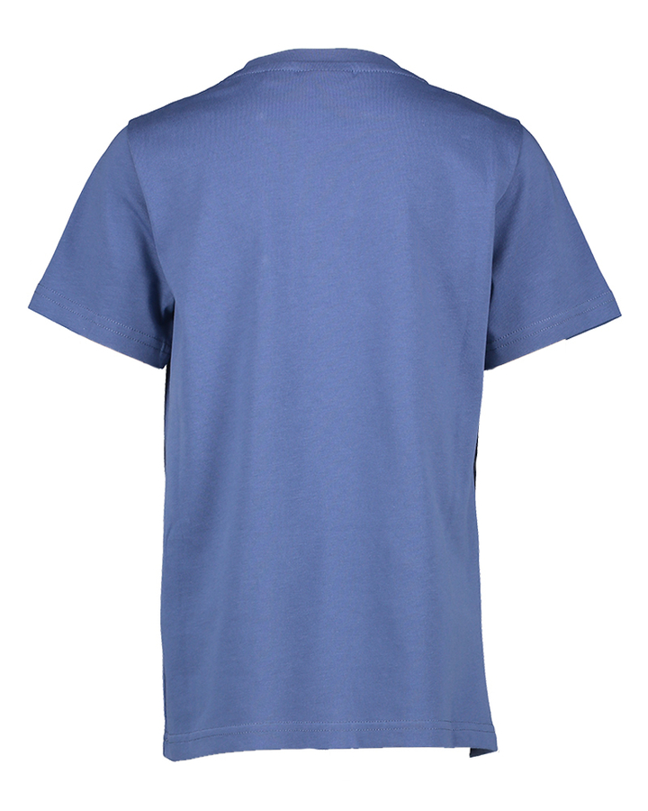 Blauwe katoenen t-shirt met korte mouwen Lyle & Scott  