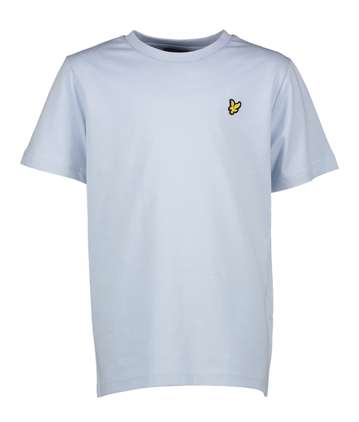 Lichtblauwe katoenen t-shirt met korte mouwen Lyle & Scott 
