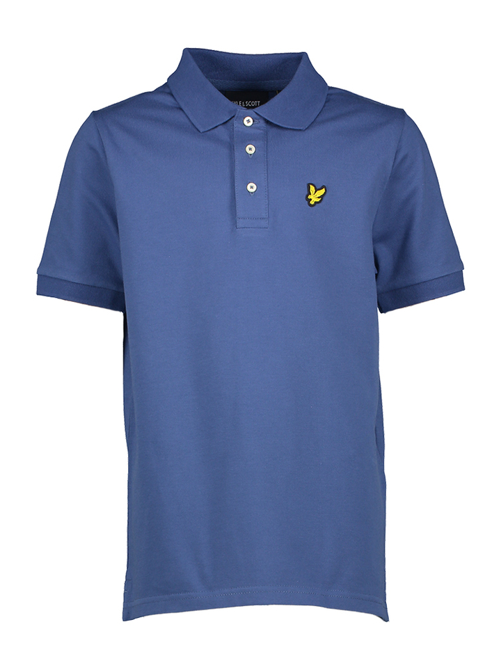 Blauwe polo met korte mouwen Lyle&Scott