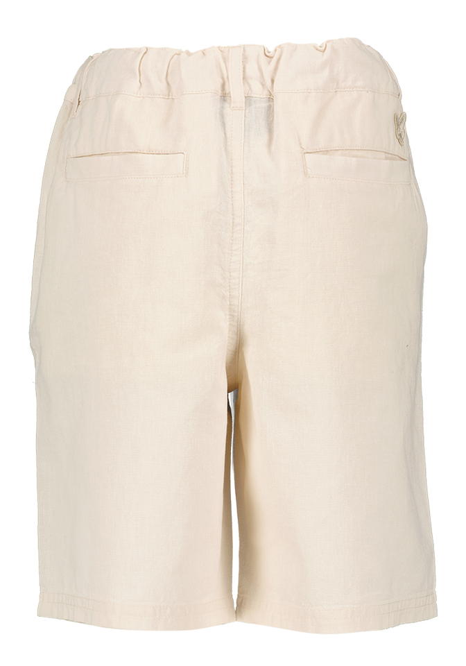 Beige short in katoen en linnen Lyle&Scott