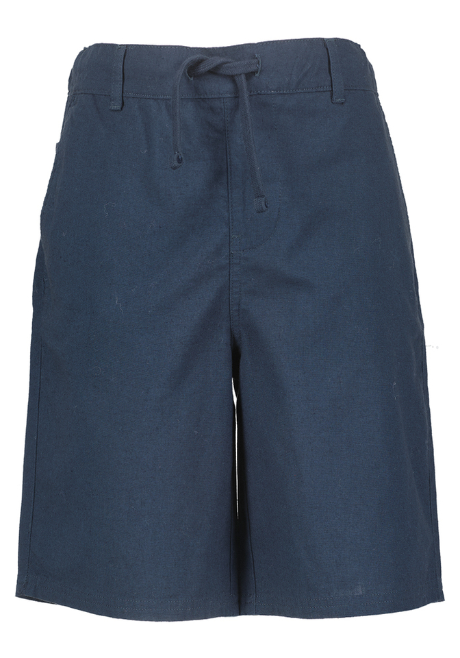 Donkerblauwe short van katoen en linnen Lyle&Scott