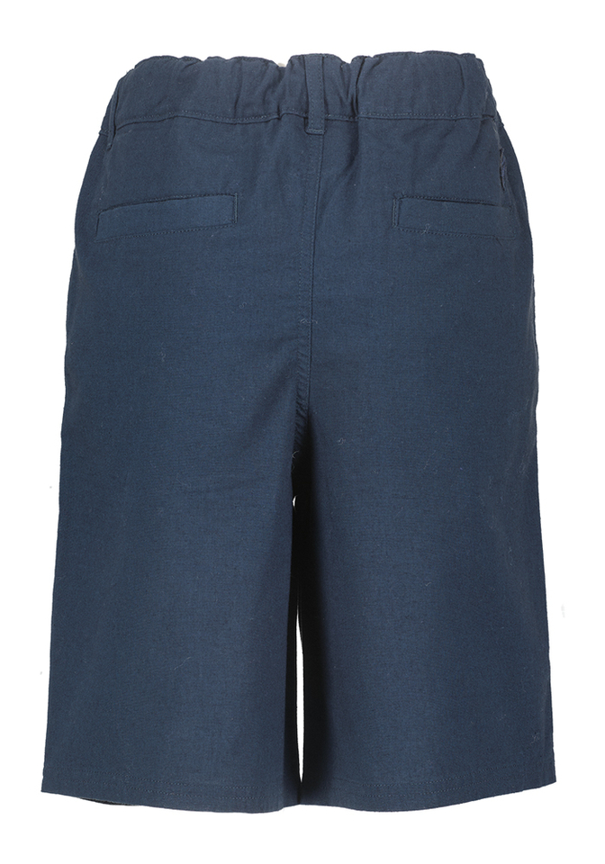 Donkerblauwe short van katoen en linnen Lyle&Scott