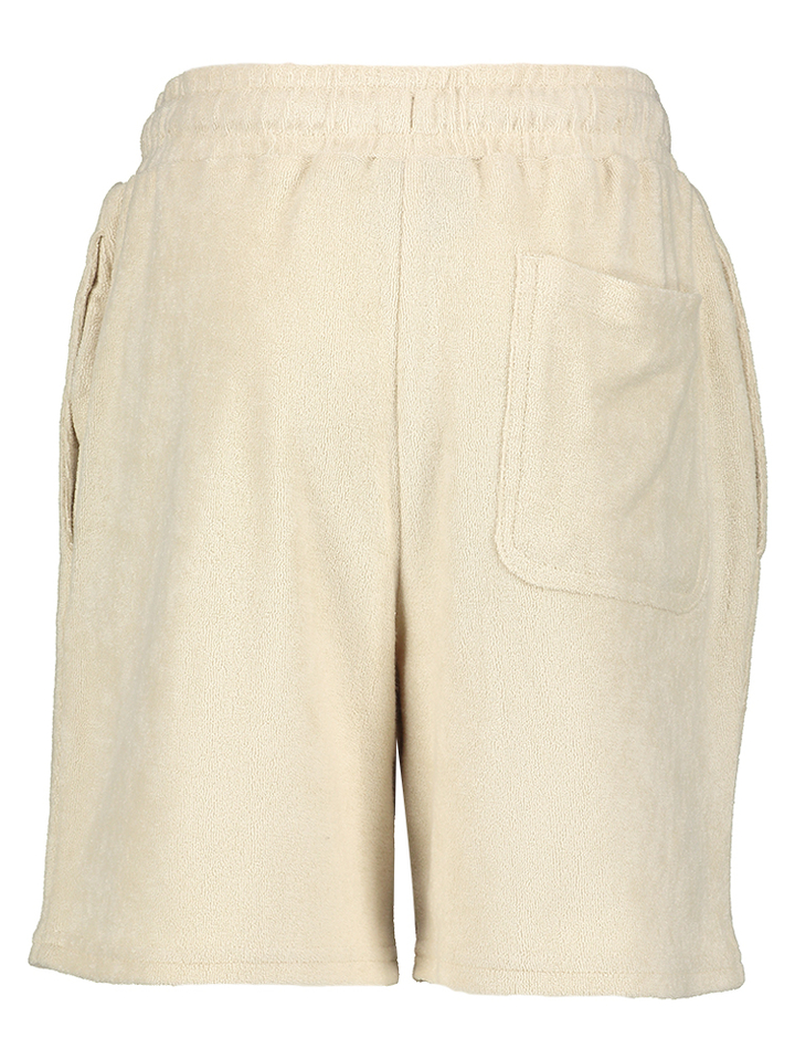 Beige badstof short met logo Lyle & Scott
